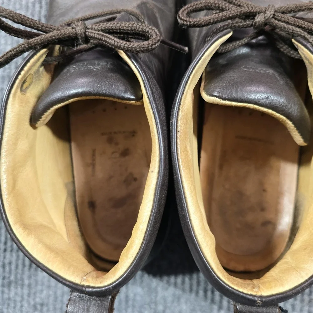 Samuel Hubbard Chukka Boots Mens Size 11 Brown Leather Vibram Sole M1400-009‎